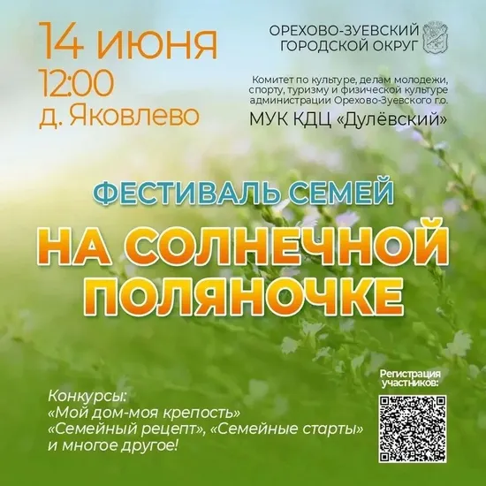 Традиционный фестиваль семей «На солнечной поля...